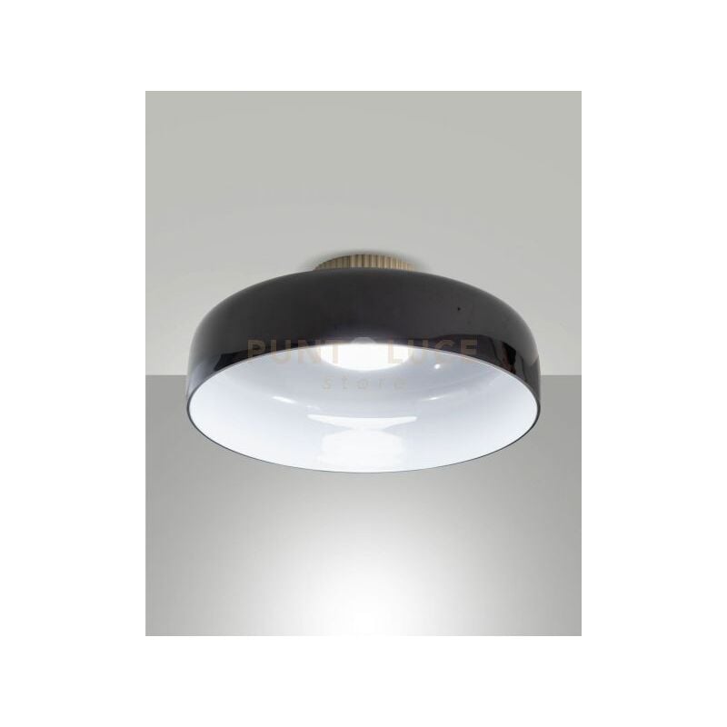 foto del prodotto lunar plafoniera nera 1 luce a led cct 2700k 3000k 4000k 26w 3150 lm dimmerabile