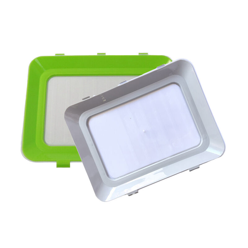 foto del prodotto lunch box lunch box fresh clik i set da 2 vassoi portaoggetti alternativa alla pellicola in plastica per alimenti i pellicola alimentare