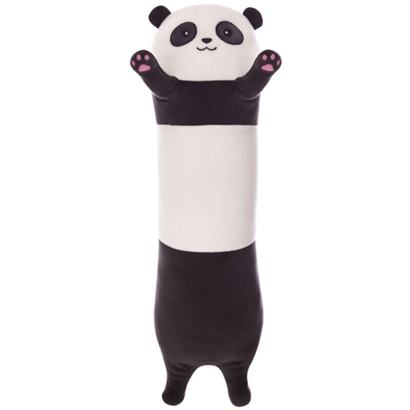 foto del prodotto lungo panda peluche cuscino carino, panda body cuscino peluche bambola giocattolo morbido panda peluche giocattolo kawaii cuscino regalo per bambini