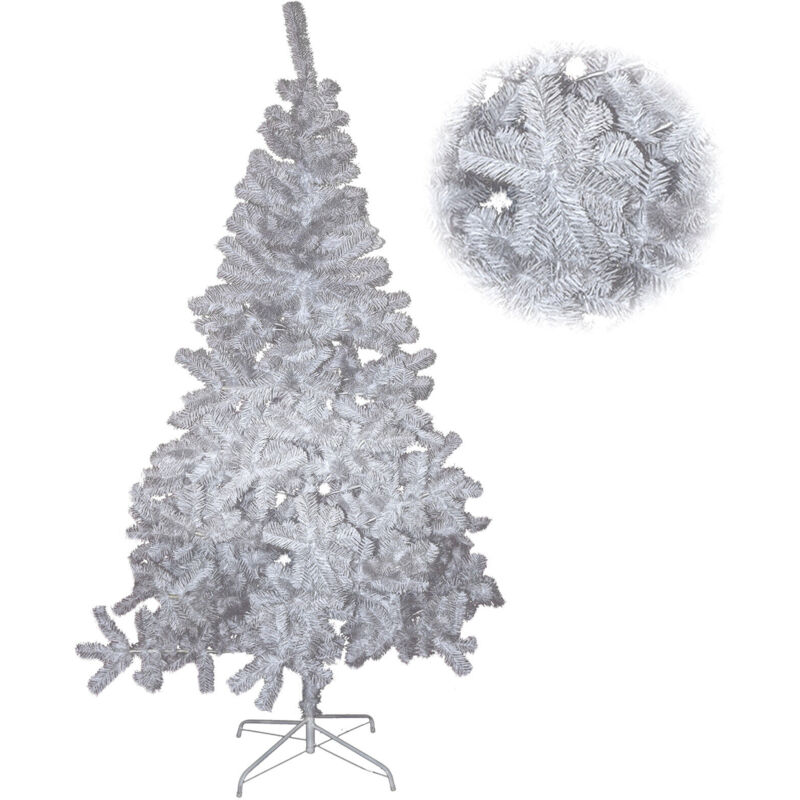 foto del prodotto lupex shop albero di natale bianco folto, 200 punte, in pcv, interno ed esterno, dimensione 120cm cod. 7563