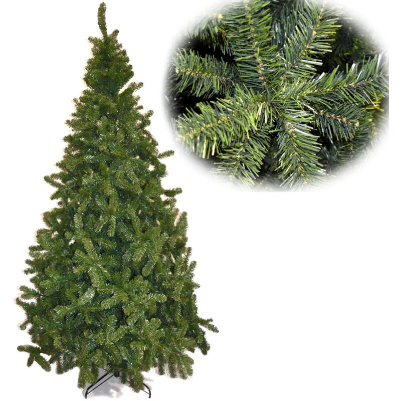 foto del prodotto lupex shop albero di natale pino imperatore, verde folto, 122 punte, in pcv, interno ed esterno, dimensione 90cm cod. 6450
