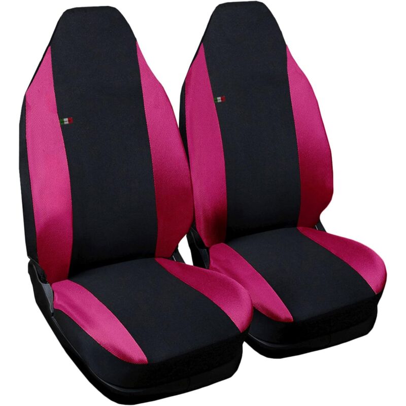 foto del prodotto lupex shop coppia coprisedili anteriori per auto smart.2s w451 , made in italy, con copri poggiatesta, tessuto poliestere, senza logo, colore