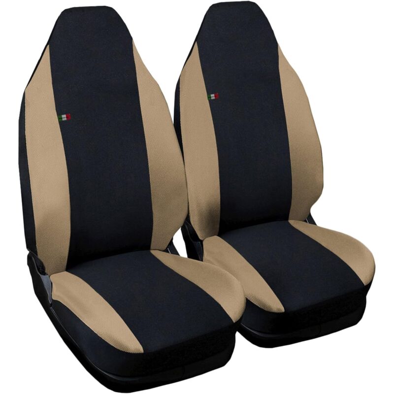 foto del prodotto lupex shop coppia coprisedili anteriori per auto smart.2s w451 , made in italy, con copri poggiatesta, tessuto poliestere, senza logo, colore