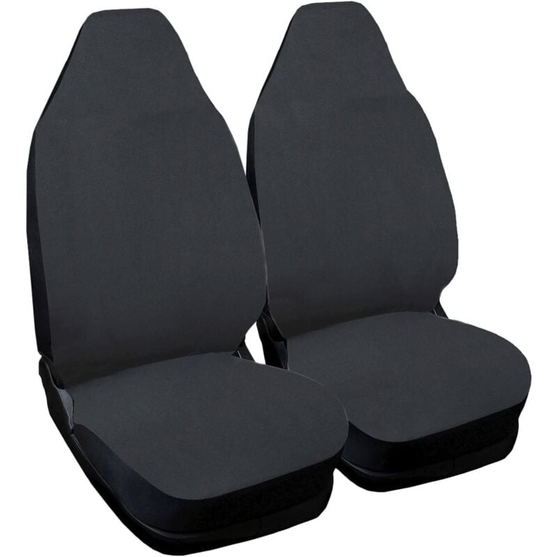 foto del prodotto lupex shop - coppia coprisedili anteriori per auto smart.2s (w451), made in italy, con copri poggiatesta, tessuto poliestere, senza logo, colore - grigio scuro