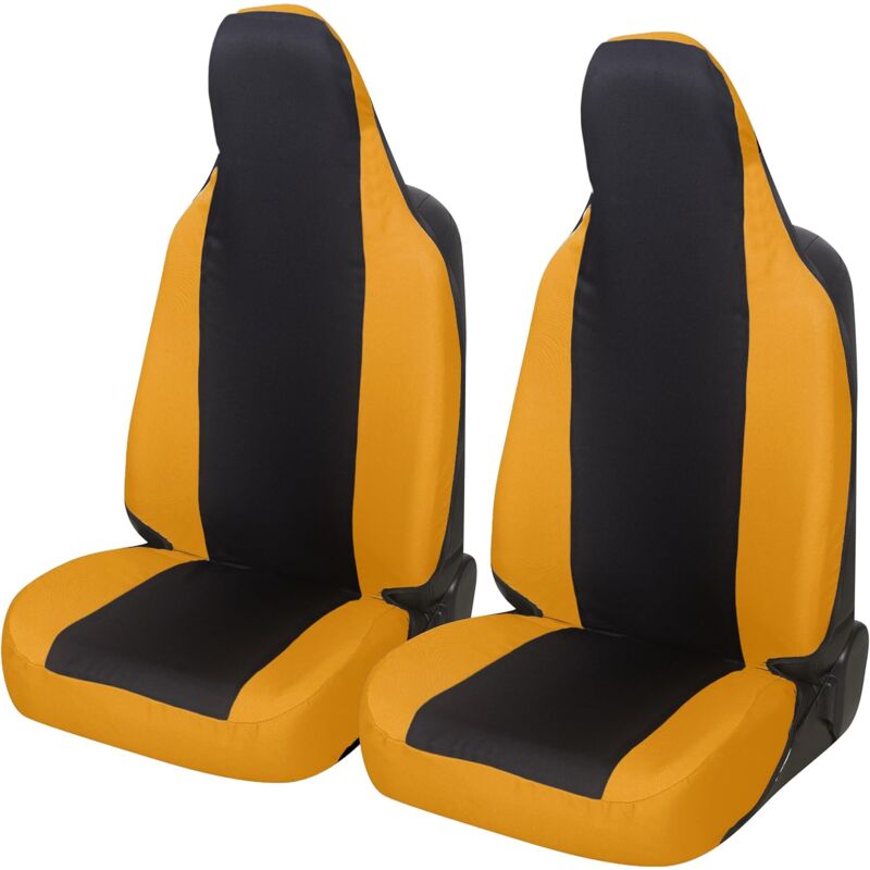 foto del prodotto lupex shop coppia coprisedili anteriori universali per smart forfour, made in italy, tessuto policotone, poggiatesta integrato, senza logo,