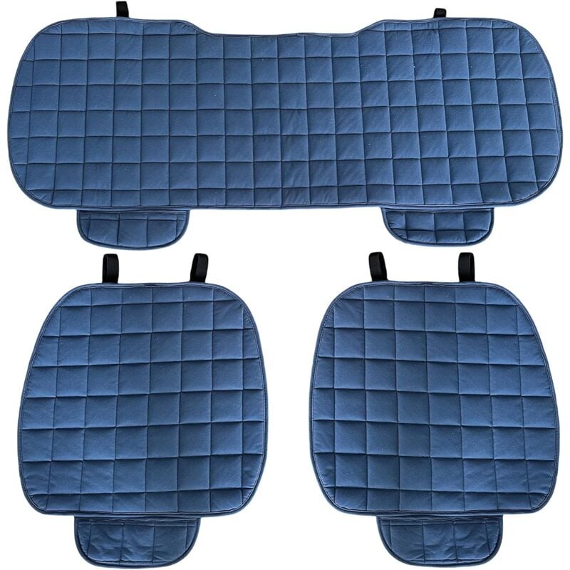 foto del prodotto lupex shop coprisedile universale per auto seduta 3 pezzi, 2 anteriori e 1 posteriore, blu chiaro cod. ls024