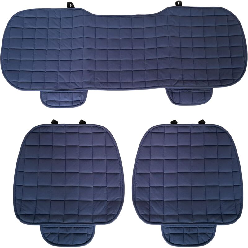foto del prodotto lupex shop coprisedile universale per auto seduta 3 pezzi, 2 anteriori e 1 posteriore, blu cod. ls022
