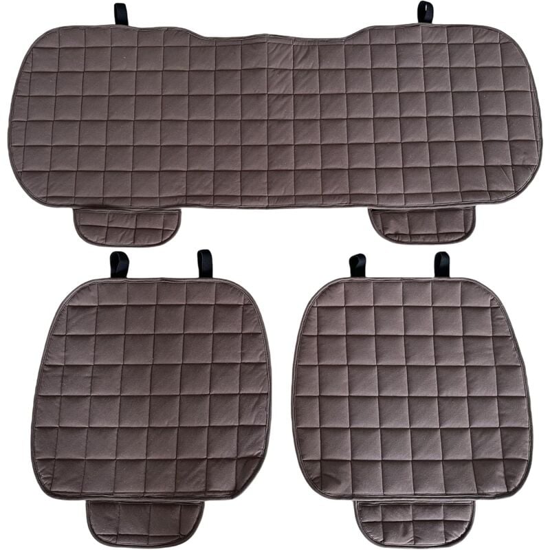 foto del prodotto lupex shop coprisedile universale per auto seduta 3 pezzi, 2 anteriori e 1 posteriore, coffee cod. ls024