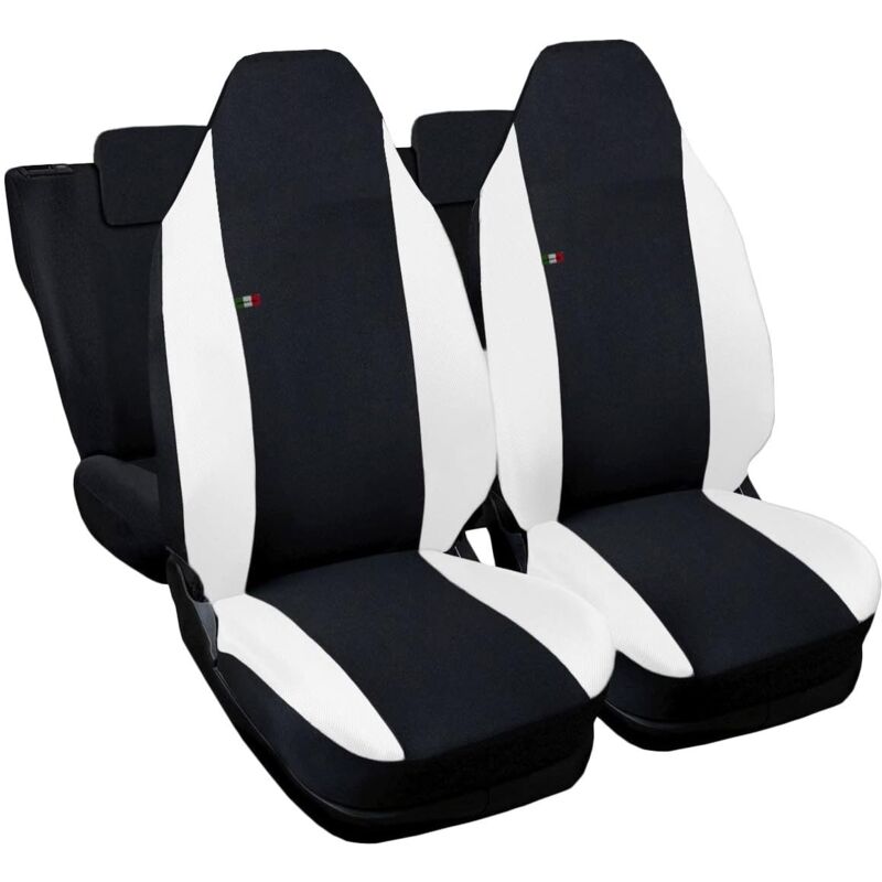 foto del prodotto lupex shop coprisedili auto compatibili per aygo, made in italy, set di copri sedili anteriori e posteriori con copri poggiatesta incluso, tessuto