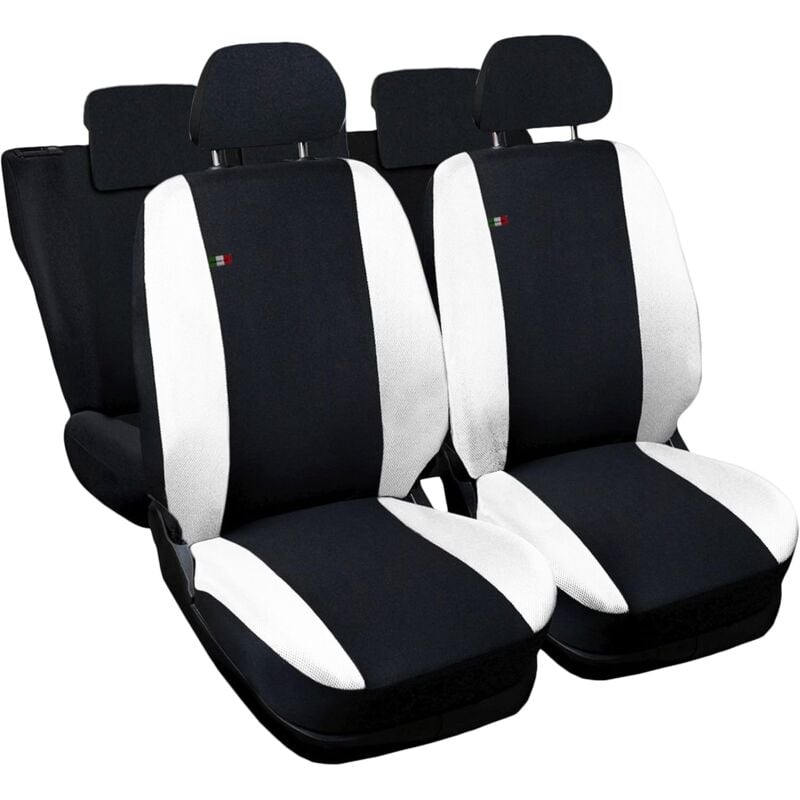 foto del prodotto lupex shop coprisedili auto compatibili per ch r, made in italy, set anteriori e posteriori, copri poggiatesta incluso, tessuto poliestere, nero