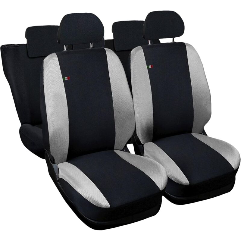 foto del prodotto lupex shop coprisedili auto compatibili per ch r, made in italy, set anteriori e posteriori, copri poggiatesta incluso, tessuto poliestere, nero