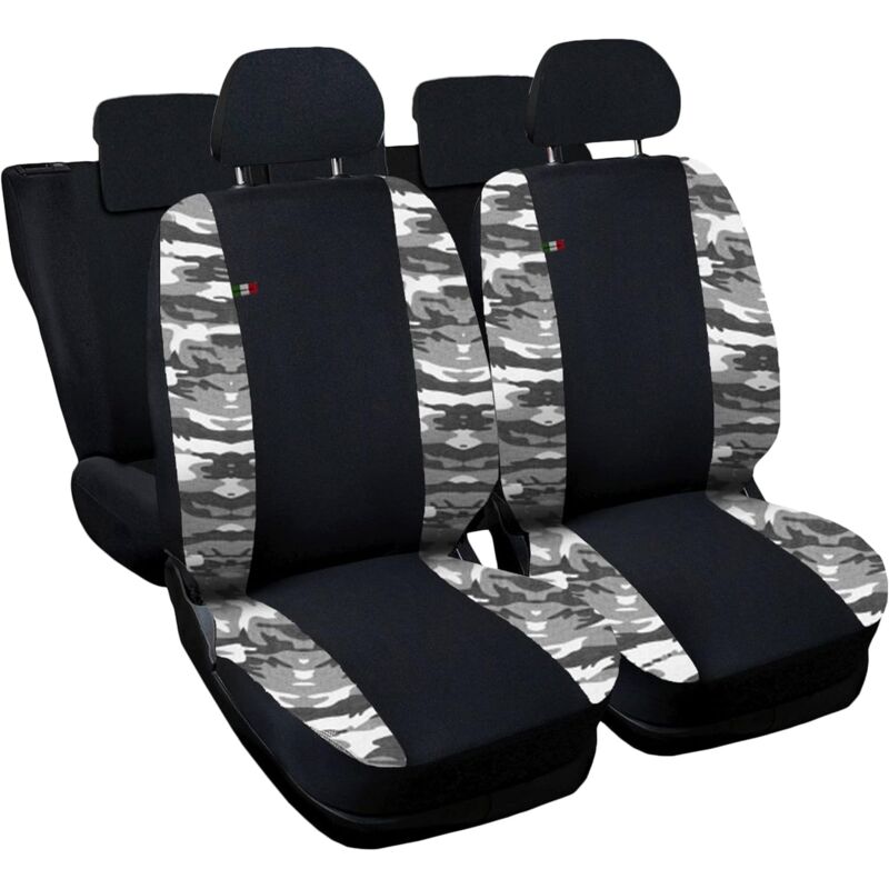 foto del prodotto lupex shop coprisedili auto compatibili per ch r, made in italy, set anteriori e posteriori, copri poggiatesta incluso, tessuto poliestere, nero