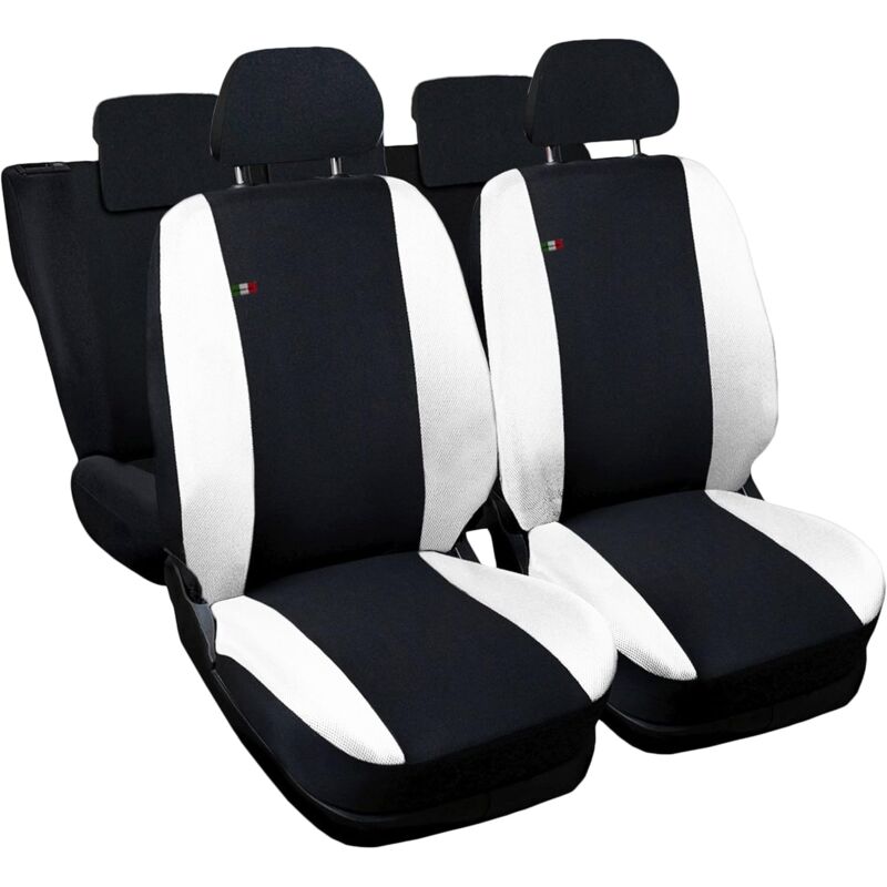 foto del prodotto lupex shop coprisedili auto compatibili per classe a, made in italy, set anteriori e posteriori, copri poggiatesta incluso, tessuto poliestere,