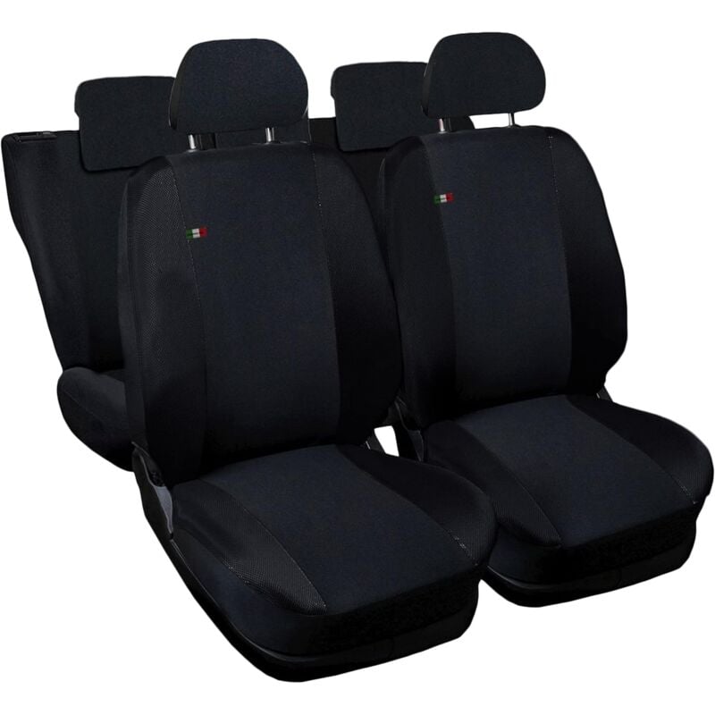 foto del prodotto lupex shop coprisedili auto compatibili per classe a, made in italy, set anteriori e posteriori, copri poggiatesta incluso, tessuto poliestere,