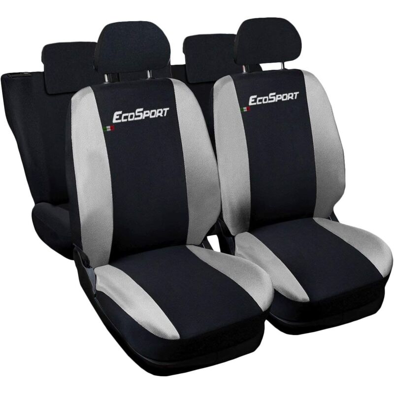 foto del prodotto lupex shop coprisedili auto compatibili per ecosport, made in italy, set di copri sedili anteriori e posteriori con copri poggiatesta incluso,