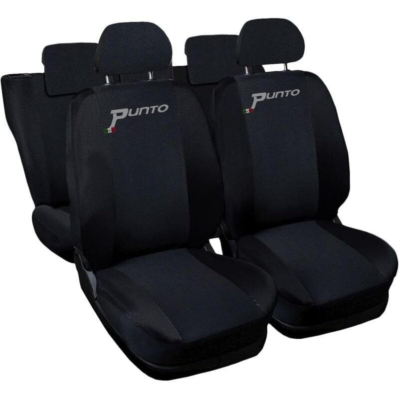 foto del prodotto lupex shop coprisedili auto compatibili per g.punto.3pt, made in italy, set anteriori e posteriori interi , copri poggiatesta incluso, tessuto