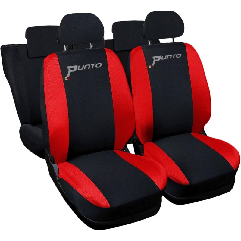foto del prodotto lupex shop coprisedili auto compatibili per g.punto.3pt, made in italy, set anteriori e posteriori interi , copri poggiatesta incluso, tessuto