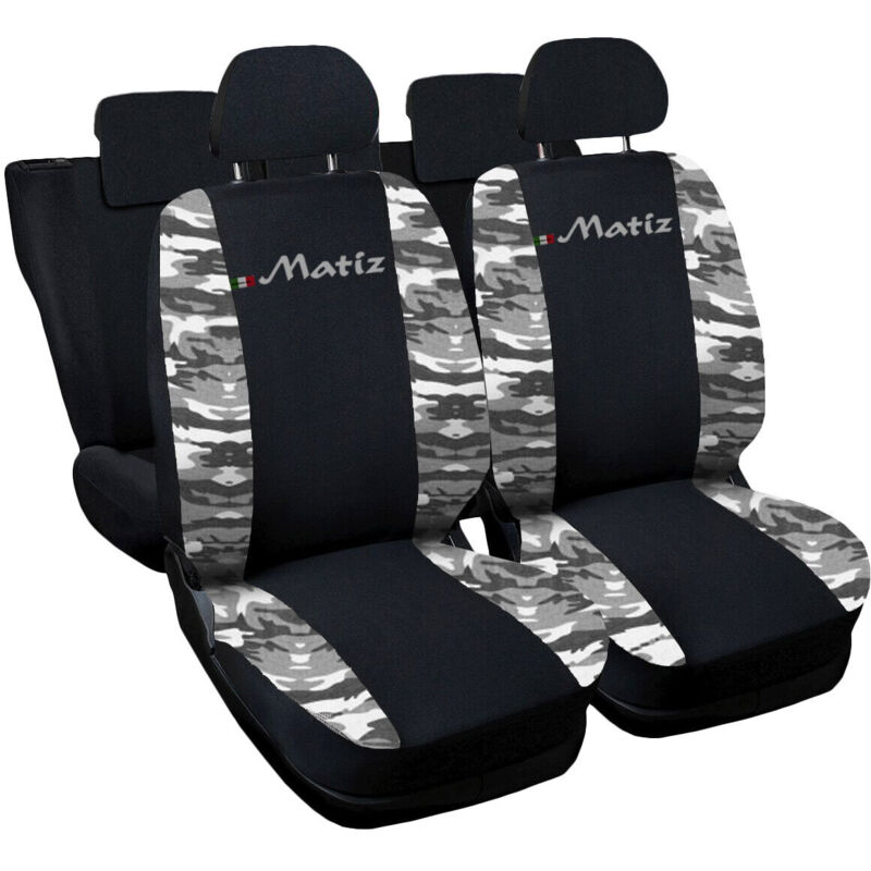 foto del prodotto lupex shop coprisedili auto compatibili per matiz 5 porte, made in italy, set di copri sedili anteriori e posteriori con copri poggiatesta incluso,