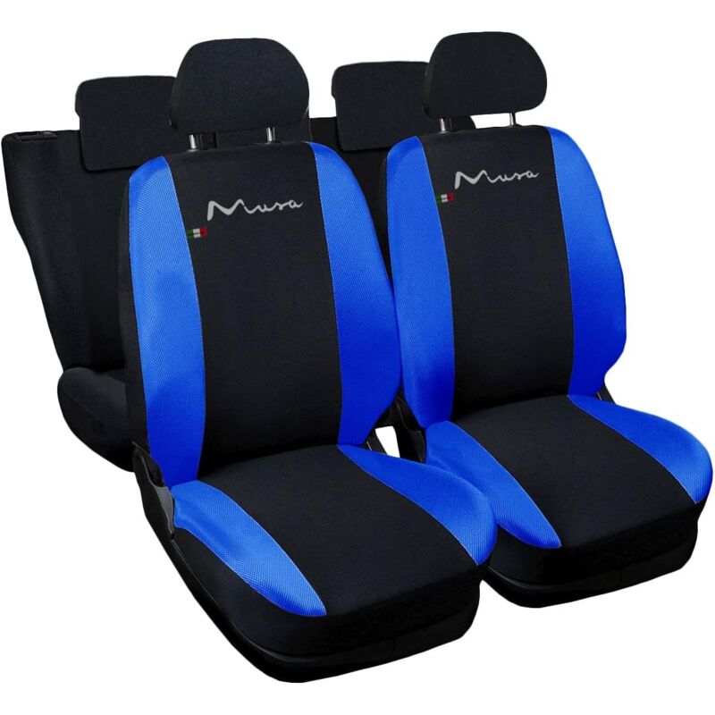 foto del prodotto lupex shop coprisedili auto compatibili per musa, made in italy, set di copri sedili anteriori e posteriori con copri poggiatesta incluso, tessuto
