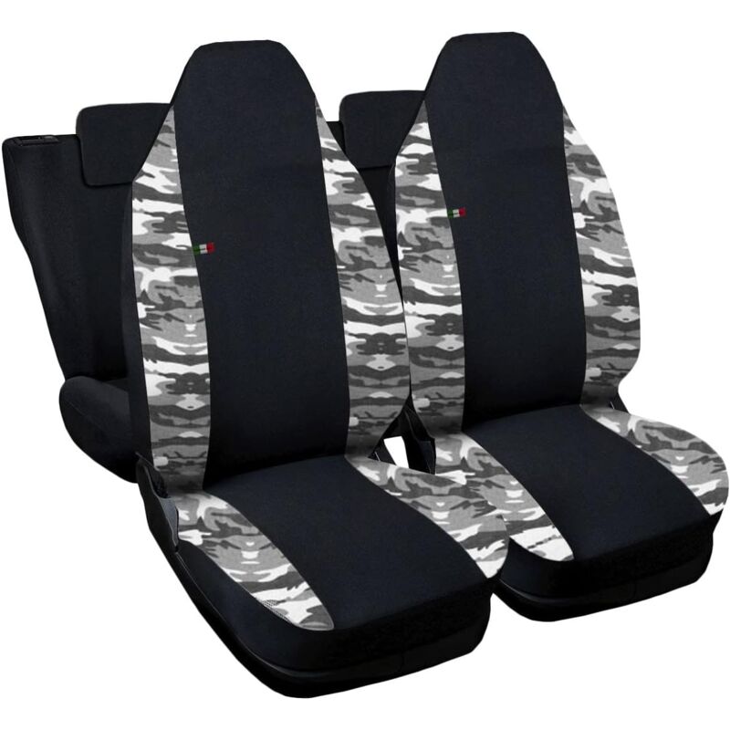 foto del prodotto lupex shop coprisedili auto compatibili per smart forfour, made in italy, anteriori con copri poggiatesta incluso, e posteriori , tessuto