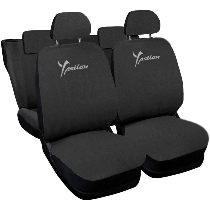 foto del prodotto lupex shop coprisedili auto compatibili per ypsilon, made in italy, anteriori e posteriori con copri poggiatesta incluso, tessuto poliestere,