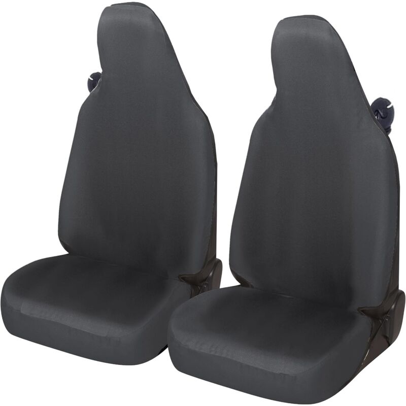 foto del prodotto lupex shop coprisedili auto universali, compatibili per, per smart, coppia anteriore, no logo, in policotone, colore intero grigio