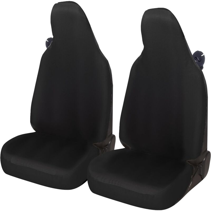 foto del prodotto lupex shop coprisedili auto universali, compatibili per, per smart, coppia anteriore, no logo, in policotone, colore intero nero