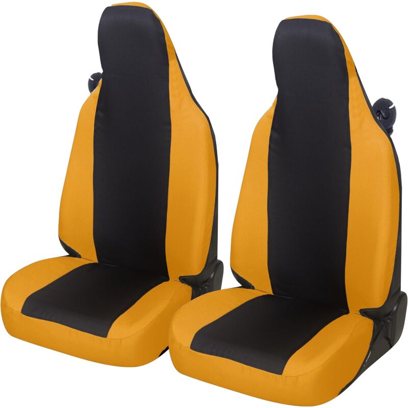 foto del prodotto lupex shop coprisedili auto universali, compatibili per, per smart, coppia anteriore, no logo, in policotone, colore, nero grigio chiaro
