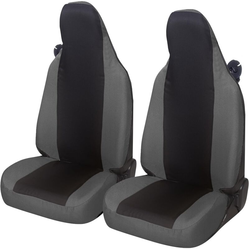 foto del prodotto lupex shop coprisedili auto universali, compatibili per, per smart, coppia anteriore, no logo, in policotone, colore, nero grigio scuro