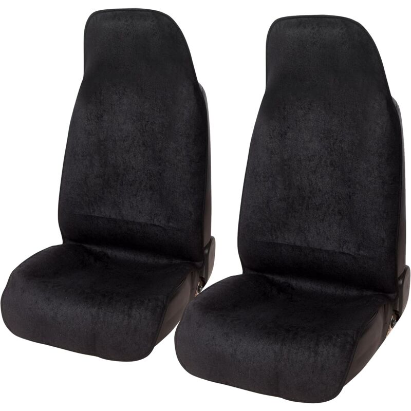 foto del prodotto lupex shop coprisedili universali per auto e furgone, coppia anteriore 2 pezzi antiscivolo, protezione e copertura per guidatore e passeggero,