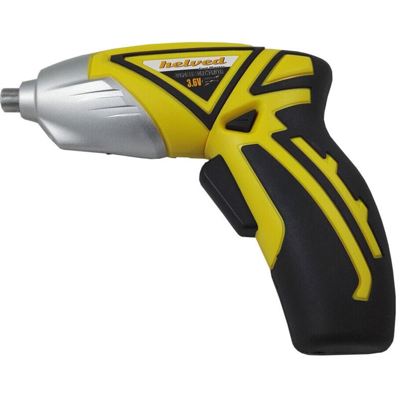 foto del prodotto lupex shop mini avvitatore a batteria con testa snodabile 3,6v 44 inserti helved con impugnatura morbida eg10430
