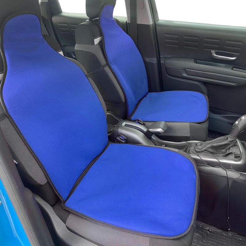 foto del prodotto lupex shop schienali auto universali, realizzati in tessuto 100 poliestere, per tutti i veicoli, colore blu