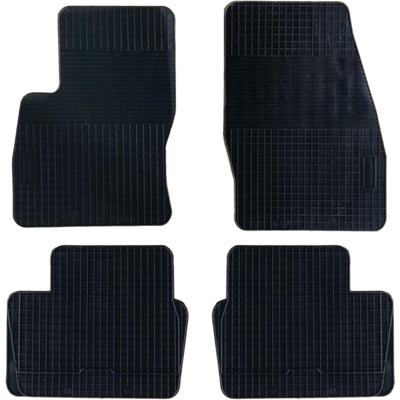 foto del prodotto lupex shop - set da 4 tappetini in gomma per auto compatibili per focus, adatto a tutte le stagioni, nero, sagomati anteriori e posteriori - ka5584