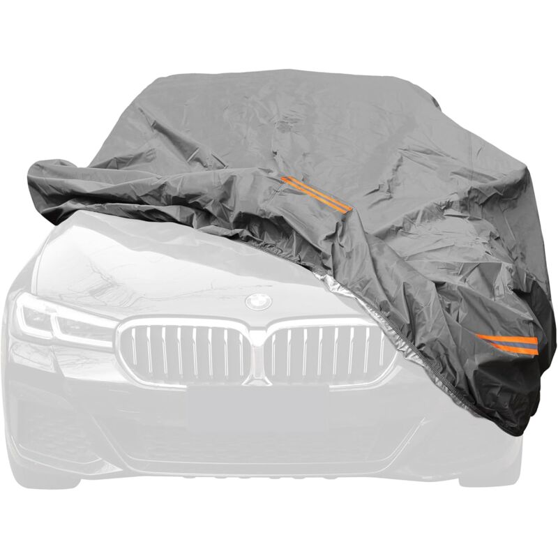 foto del prodotto lupex shop telo copriauto sagomato impermeabile, per berline fino a 483 cm, in tessuto peva 100g e felpato dentro, 483x195x120 cm tg. l