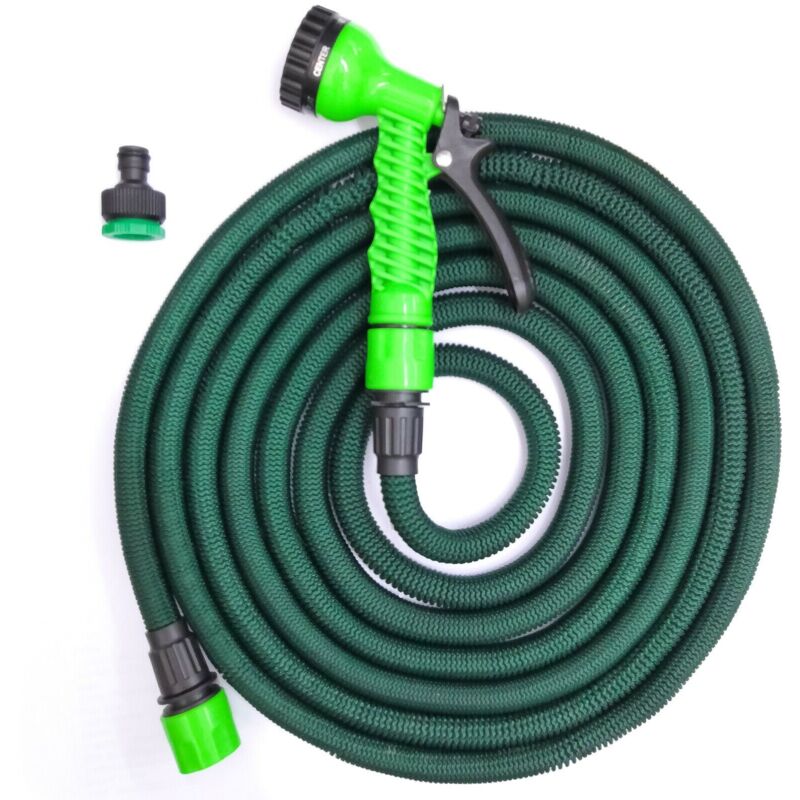 foto del prodotto lupex shop tubo da giardino, 7 funzioni, espandibile telescopico con pistola, ultra resistente in poliestere durable hose, dimensioni da 5mt fino
