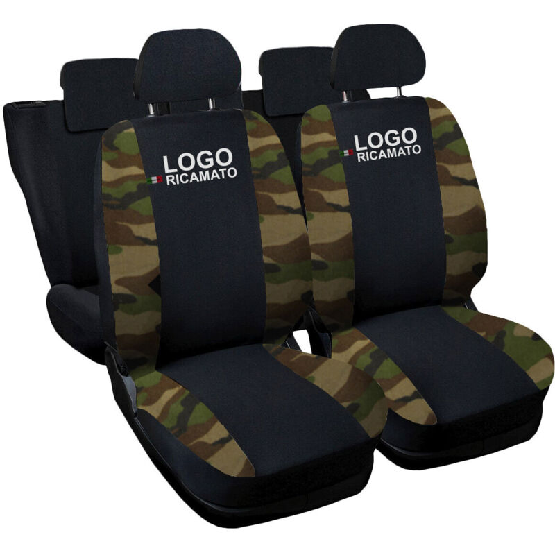 foto del prodotto lupexshop lupex shop coprisedili auto compatibili per t cross, made in italy, anteriori e posteriori con copri poggiatesta incluso, tessuto