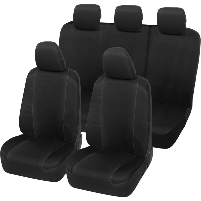 foto del prodotto lupexshop lupex shop coprisedili auto universali, compatibili per duster, anteriori e posteriori, no logo, in policotone, nero nero