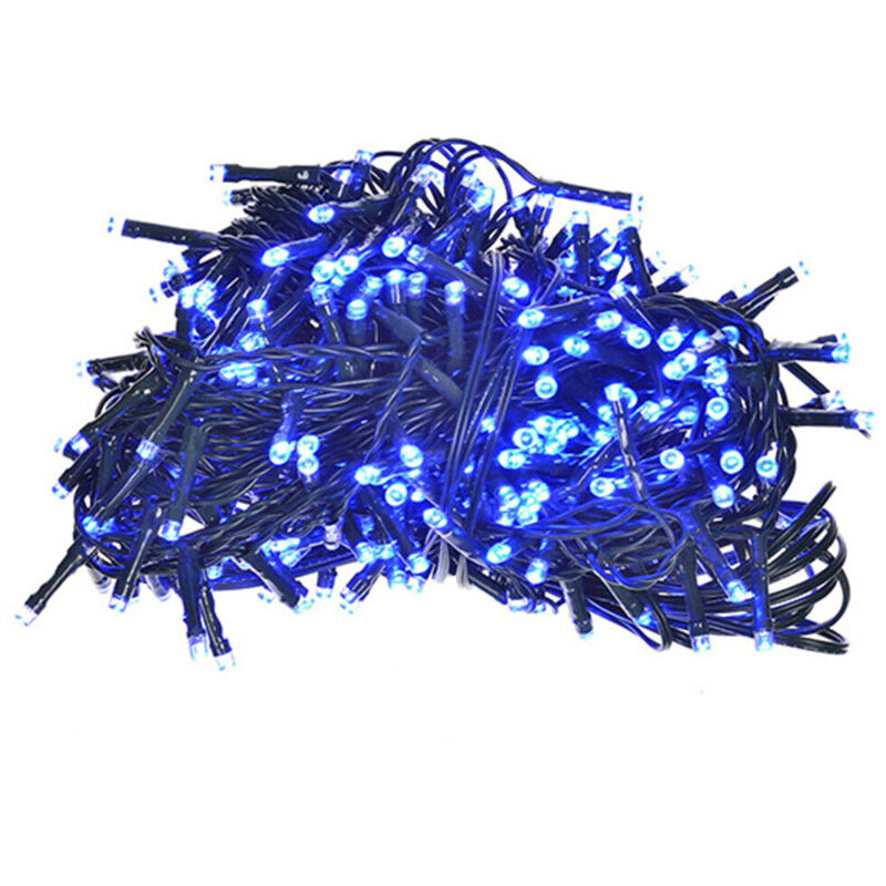 foto del prodotto lupexshop lupex shop luci led da interno, per decorazioni natalizie, effetti speciali, 8 numeri di gioco, colore blu 100 led