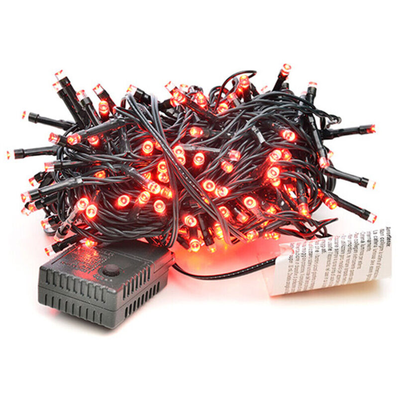 foto del prodotto lupexshop lupex shop luci led da interno, per decorazioni natalizie, effetti speciali, 8 numeri di gioco, colore rosso 200 led