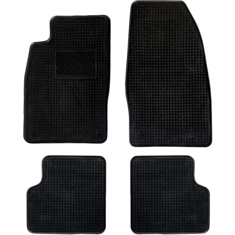foto del prodotto lupexshop lupex shop set da 4 tappetini in gomma per auto compatibili per corsa, adatto a tutte le stagioni, nero, sagomati anteriori e