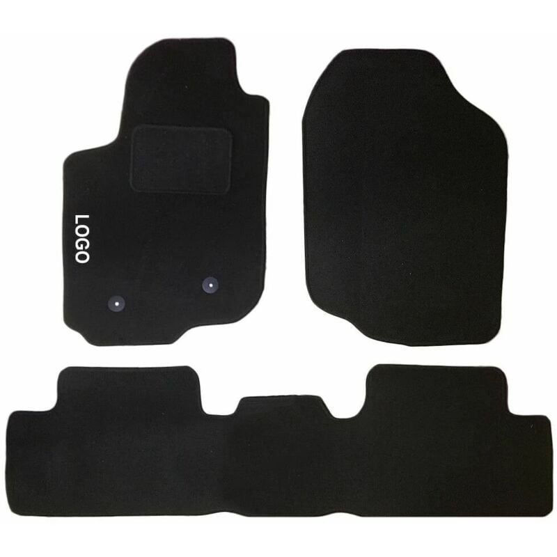 foto del prodotto lupexshop lupex shop tappetini auto compatibili per rav s4 del 2013 con 2 clip di fissaggio, in moquette nera, anteriori e posteriori