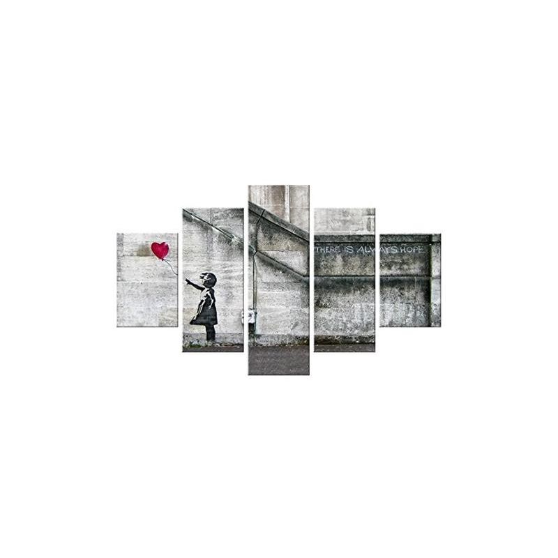 foto del prodotto lupia vogue fly away quadro moderno 5 pezzi in legno 66 x 115 cm