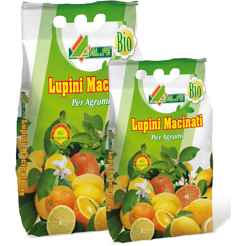foto del prodotto lupini macinati concime per limoni e piante acidofile confezione in sacco da 5 kg al.fe