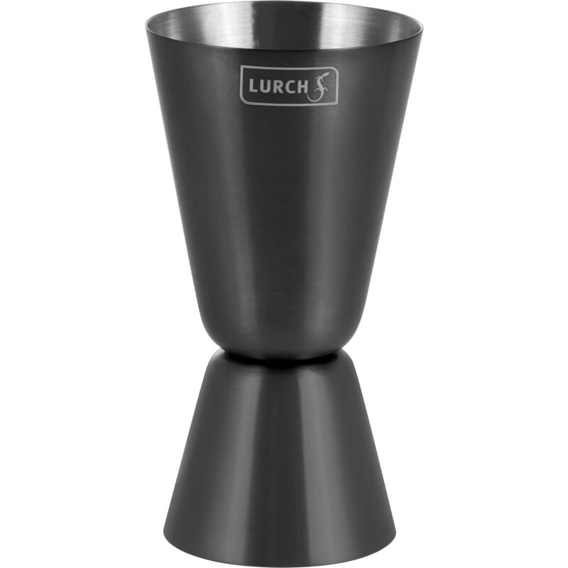 foto del prodotto lurch 240787 jigger 2cl e 4cl misuratore per misurare con precisione liquori e succhi, grigio fumo