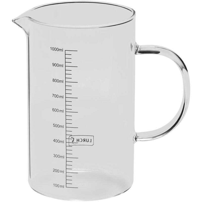 foto del prodotto lurch 70202 caraffa graduata in vetro borosilicato resistente al calore, 1 l