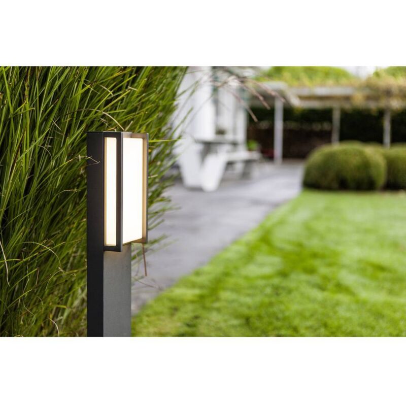 foto del prodotto lutec 7193001118 qubo lampada da terra per esterni a led led monocolore led a montaggio fisso 18 w antracite