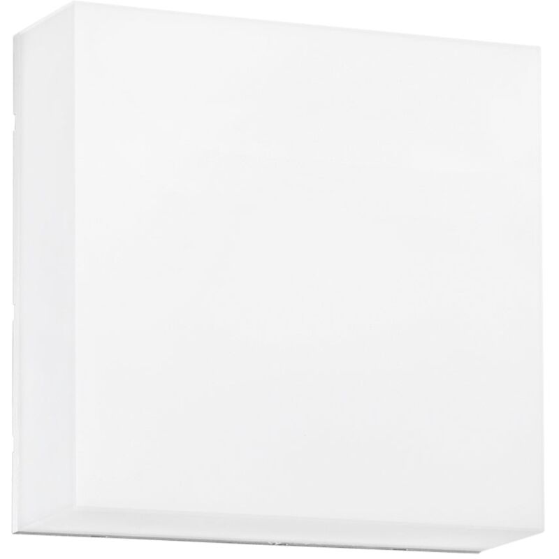 foto del prodotto lutec plafoniera da esterno led togo quadrata bianca 5w con interruttore cct 25 cm. 