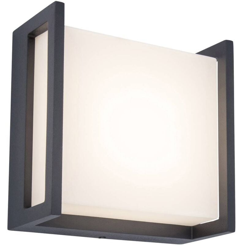 foto del prodotto lutec qubo 5195401118 lampada da parete per esterni a led antracite