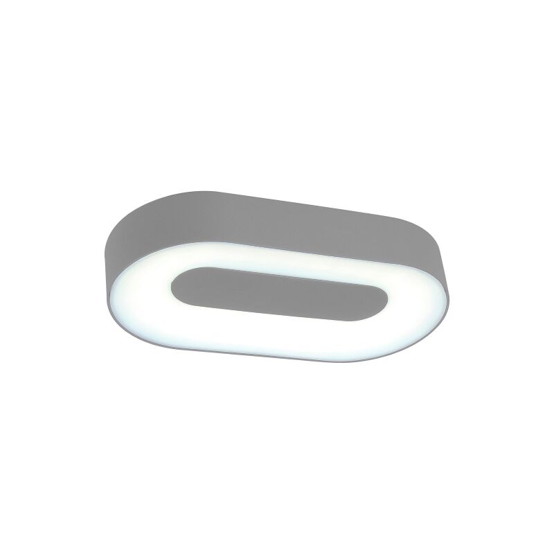 foto del prodotto lutec ublo lampada da esterno a led integrato 15 w, grigio chiaro, 28.3 x 15.3 cm