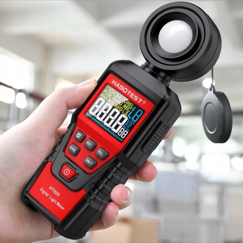 foto del prodotto lux meter light meter misura lux 200000 lux 0,5 sec